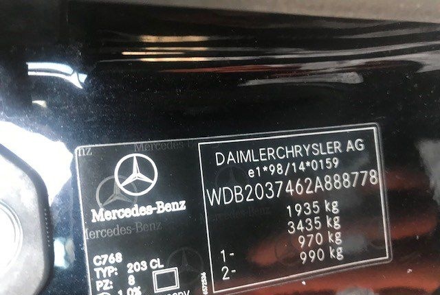 Разбор на запчасти Mercedes C W203