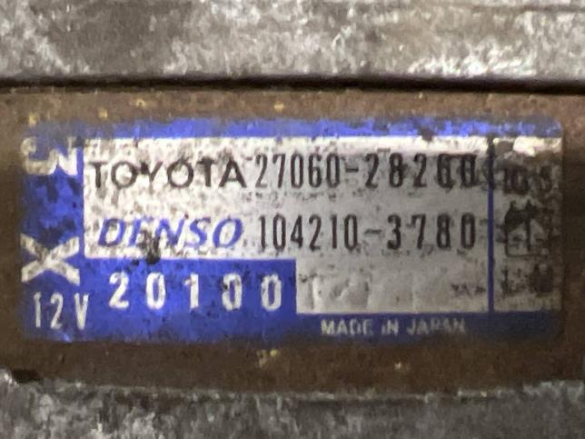 Генератор Toyota RAV4 ACA31 2AZ-FE 2706028260