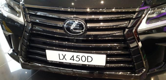 Решётка радиатора Lexus LX570 Black Vision 2018 53101-60G10