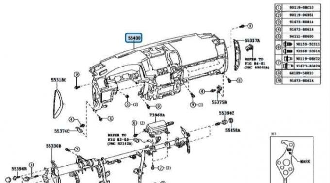 Передняя панель Toyota land cruiser 200 2014г