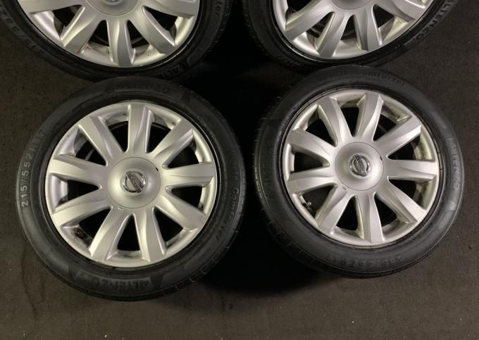 Летние Колёса Nissan 215/55 R17 Б/у