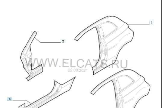 Порог кузова новый оригинал(металл) fiat 500 с 07 71749349