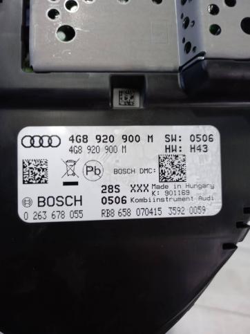 Панель приборов Audi A6 C7 4G8 920 900 M