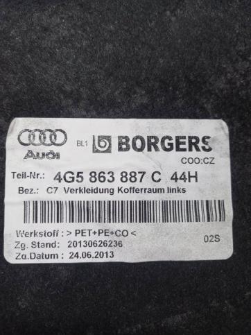 Обшивка багажника левая Audi A6 C7 4G5 863 887