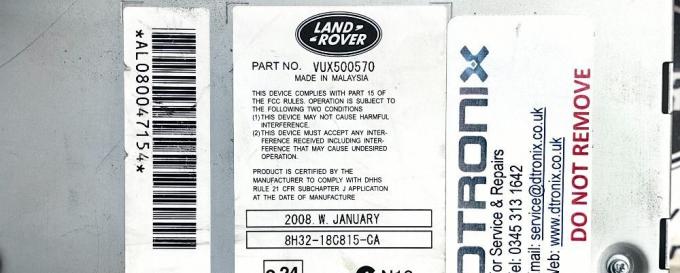 Магнитола Range Rover Sport L320 2005 - 2009