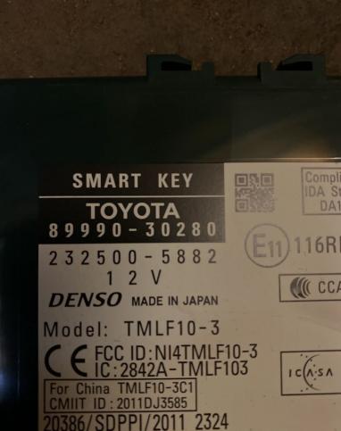 Smart key 89990-30280 Lexus gs450 GS350 GS4 12г 8999030280