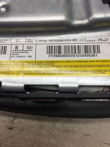 Подушка SRS Airbag переднего сидения Mercedes W212 A2128603402