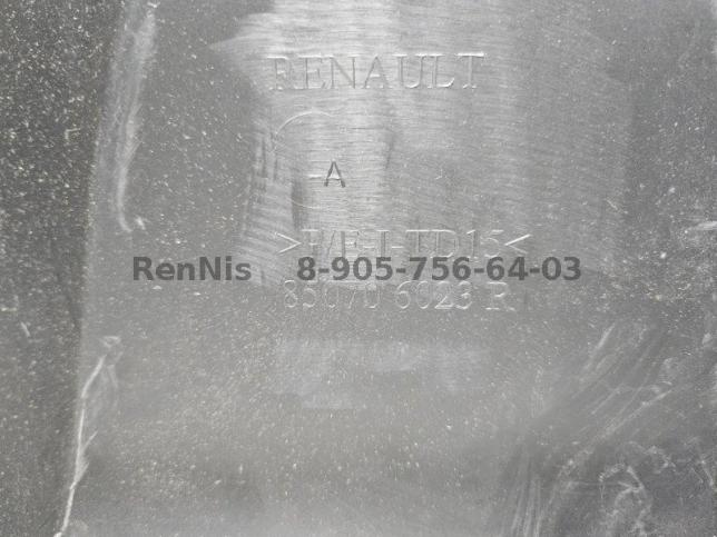 Рено Дастер 2 2015 накладка заднего бампера черная 850706023R