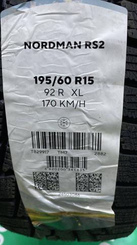 195/60 R15 Nordman RS2 зимние нешипованные