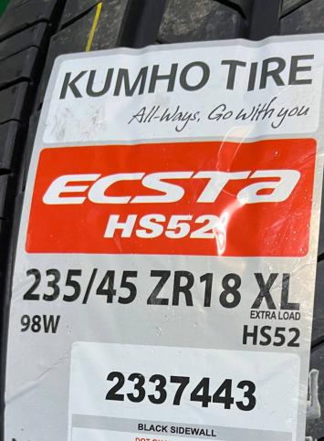 235/45 R18 Kumho Ecsta HS52 летние