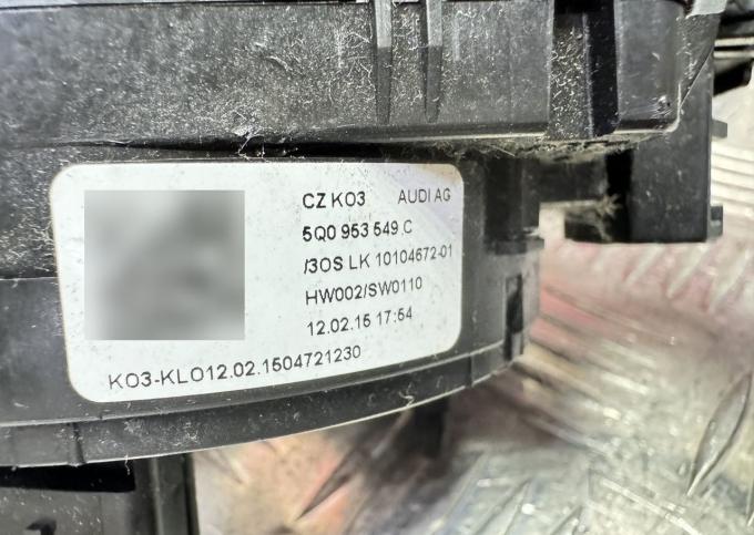 SRS кольцо Audi A3 8V Подрулевой переключатель 8V0953521CM