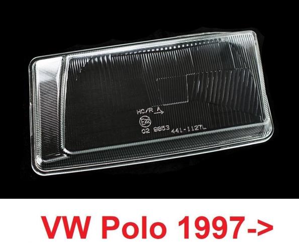 Стекло фары VW Polo 1997- левое d3er42h9