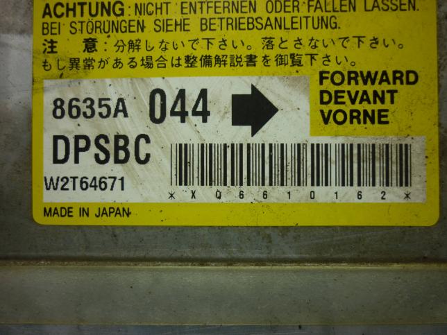 Блок управления AirBag Mitsubishi Galant 9 8635A044