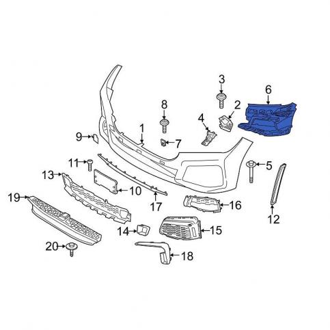 BMW G11 Кронштейн бампера переднего G12 51117475185