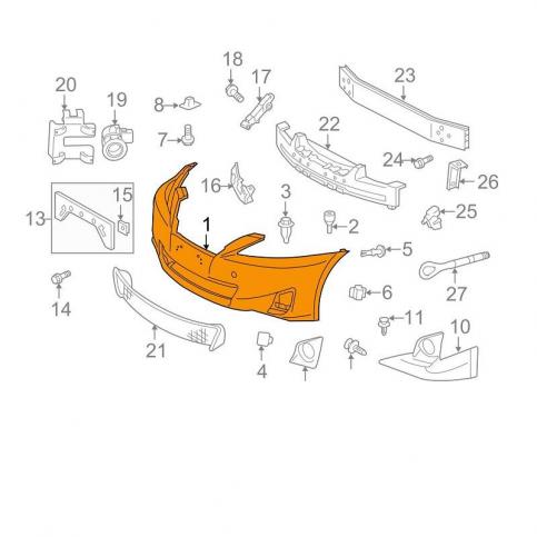 Lexus IS Бампер передний 2 рестайлинг 5211953979
