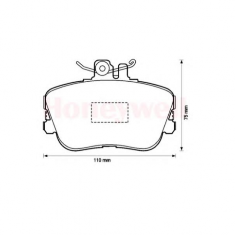 Mercedes W202 Тормозные колодки A0054204620