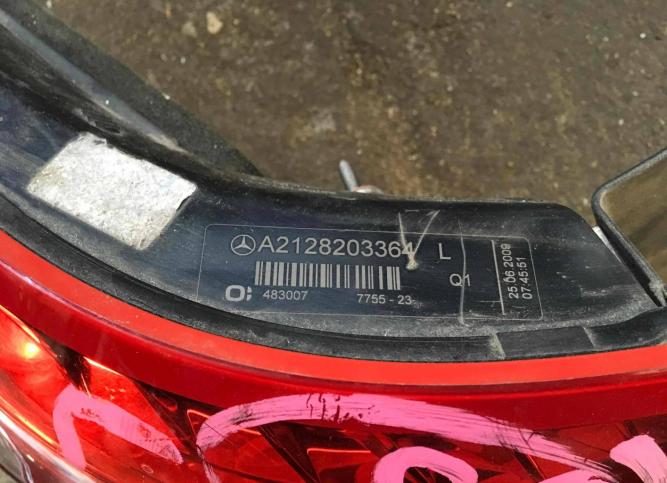 Фонарь задний левый Mercedes-Benz E W212 2010 A21282033642128203364