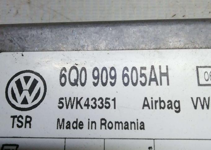 Блок управления Airabag VW Caddy Skoda Octavia a5 6Q0909605AH