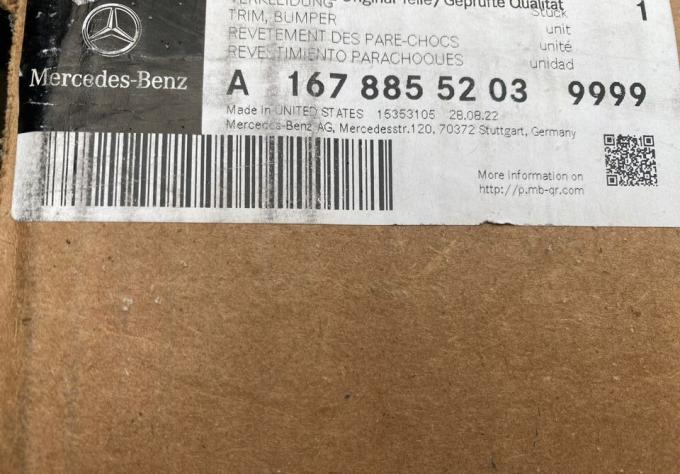 Бампер передний AMG Mercedes GLE 167 новый A16788552039999