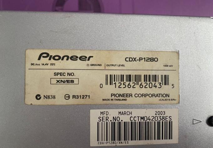 CD-чейнджер Pioneer модель CDX-P1280 оригинал