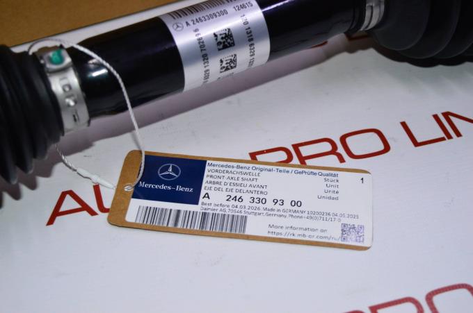 Привод передний правый MB CLA W177 GLA X156 A2463309300